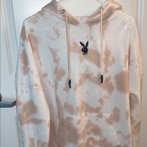 Playboy x missguided: tie dye hoodie